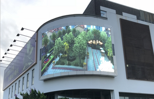Écran de panneau d'affichage à affichage LED numérique polychrome HD P8 étanche pour l'extérieur, grand mur vidéo